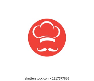 Hat chef logo vector