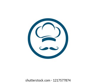 Hat chef logo vector