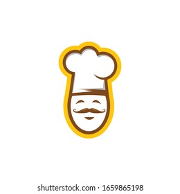 Vektorillustration-Design des Hutkochs-Logos