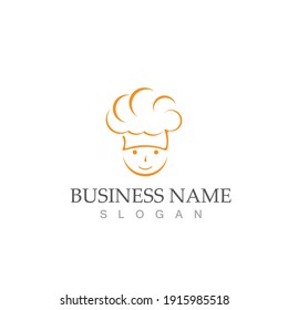 diseño de ilustraciones vectoriales del logotipo del chef