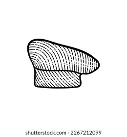 Hat chef professional line art design