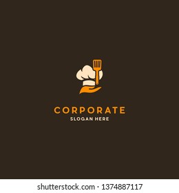 Hat Chef Restaurant Creative Business Logo Design