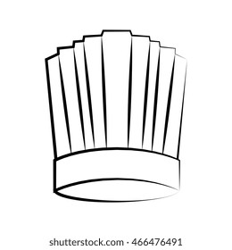 hat chef restaurant, isolated flat icon design