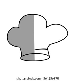 hat chef uniform cook kitchen shadow vector illustration eps 10