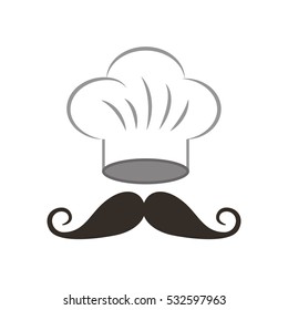 hat chef uniform isolated icon vector illustration design