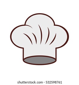 hat chef uniform isolated icon vector illustration design