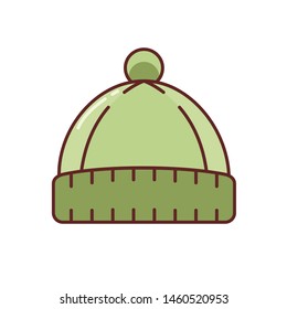 Hat climbing filled line icon logo design