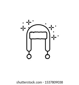 Hat clothes icon. Simple line, outline vector of winter vacation icons for ui and ux, website or mobile application