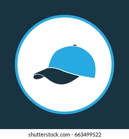 Hat Colorful Icon Symbol. Premium Quality Isolated Cap Element In Trendy Style.