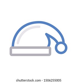 hat colour line vector icon
