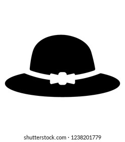 Hat to complete a perfect attire solid icon 