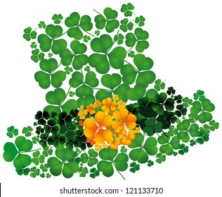 LeprechaunÃ?Â´s hat of a composition consisting of clovers