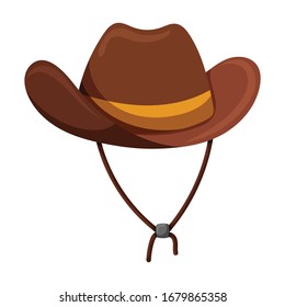 Hat cowboy vector icon.Cartoon vector icon isolated on white background hat cowboy.