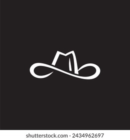 DISEÑO DE LOGOTIPO DE VECTOR DE SOMBRERO