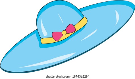 Hat cute cartoon illustration vector