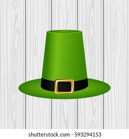 Hat cylinder on St. Patrick's Day