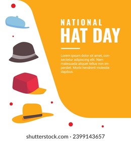 Hat Day Design Illustration Template