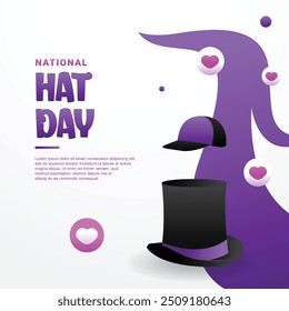 Vector de diseño de ilustración de día de sombrero