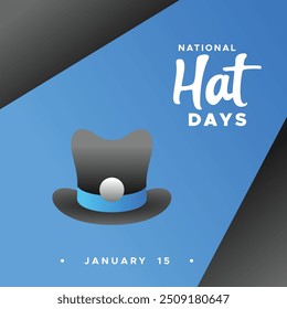 Plantilla de Vector de diseño de ilustración de día de sombrero