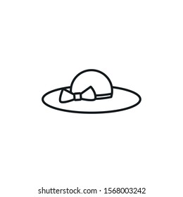 Hat design, Cloth costume accessory wear decoration uniform and object theme Vector illustration