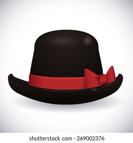Hat design over white background, vector illustration.