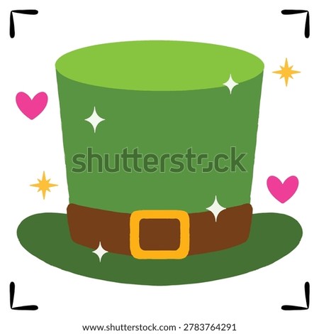Hat designs in various shapes. Cute hat design illustrations. Hand drawn.