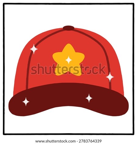 Hat designs in various shapes. Cute hat design illustrations. Hand drawn.