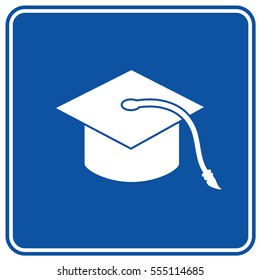 Hat of education icon design,clean vector