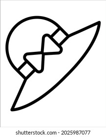 Hat, fashion fully editable vector icon

