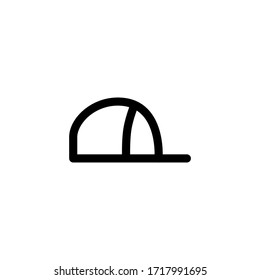 Hat Fashion Outline Icon Logo Vector Illustration
