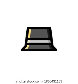 Hat Fashion Outline Icon Logo Vector Illustration
