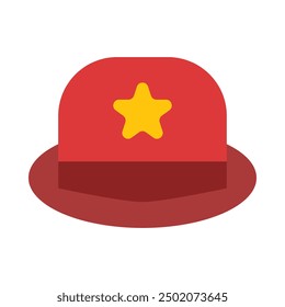 Sombrero plano diseño de iconos para personal y Uso comercial