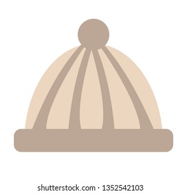 Hat flat illustration on white