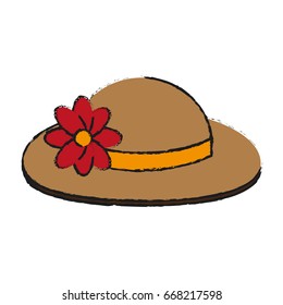 hat with flower adornment  icon image 