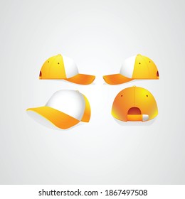 Hat from four different angle vector