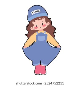 ”PURPLE HAT GIRL" perfect for stickers, merchandise, mascots, clothing embroidery, and apparel designs. This pack offers high-quality, eye-catching characters, easy to use and scalable.