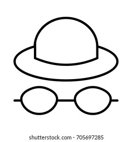 hat glasses 