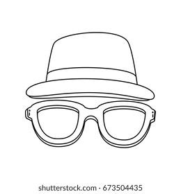 hat and glasses icon