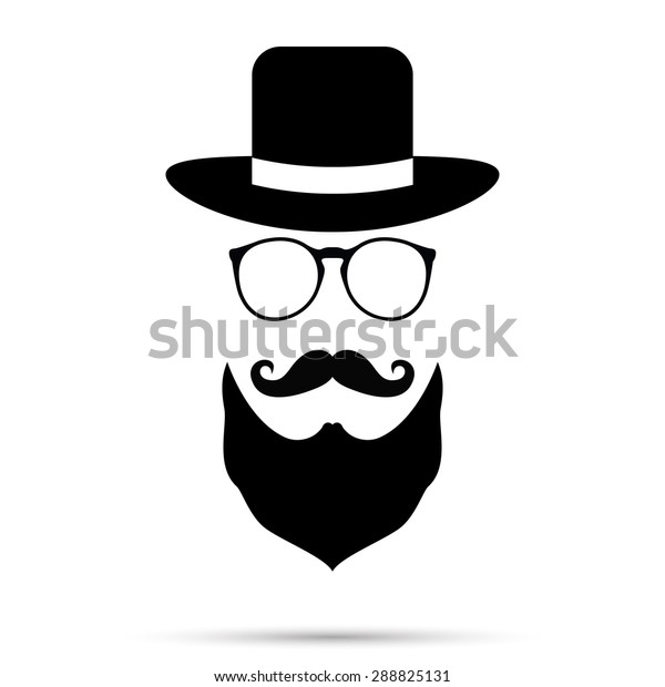 Hat Glasses Mustache Gentleman Set Vector Stock Vector Royalty Free 288825131 Shutterstock 2397