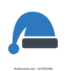 hat glyph colour vector icon