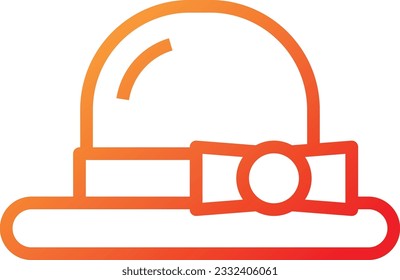 Hat Gradient Icon - Single Icon, Vector