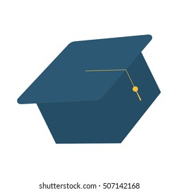 hat graduate isolated icon vector illustration design
