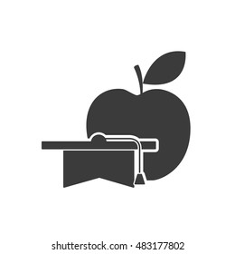 hat graduated with education icon vector illustration design