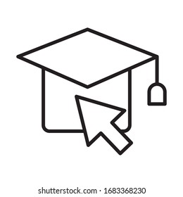 Hutabstufung mit Pfeilzeilenstil Symbol Vektorillustration Design