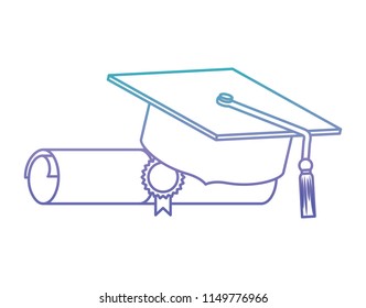 Hat Graduation Diploma Stock Vector (Royalty Free) 1149776966 ...