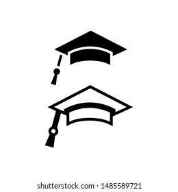 hat graduation icon symbol vector