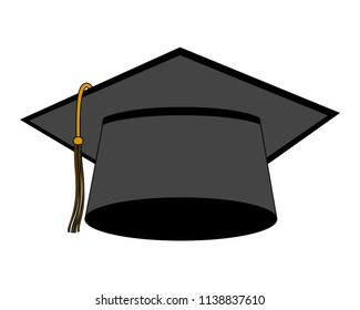 hat graduation isolated icon