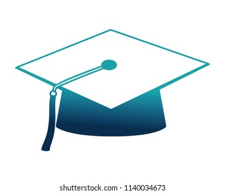 hat graduation isolated icon