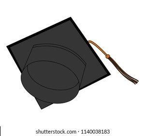 hat graduation isolated icon