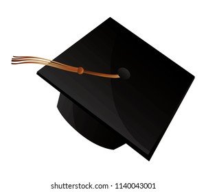 hat graduation isolated icon